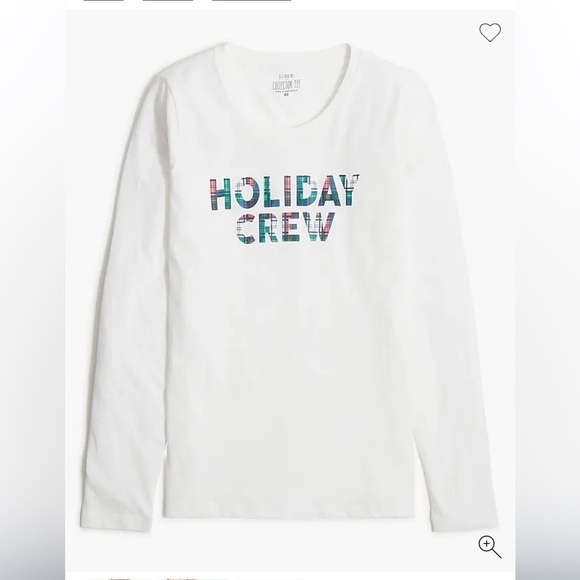 J crew Long-sleeve "holiday crew" graphic tee - Picture 3 of 4